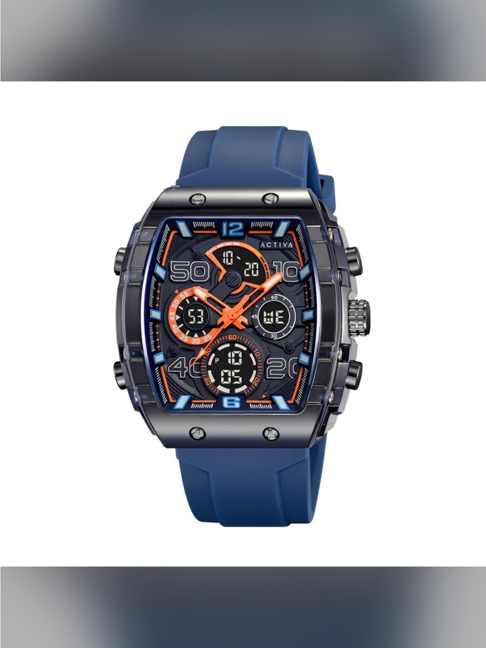 Activa X Invicta Digital Essentials Men's Watch - 45mm. Dark Blue (ACW8109-005)